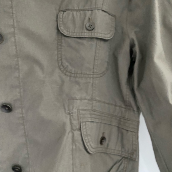 Canvas cowl neck jean jacket - Picture 4 of 5